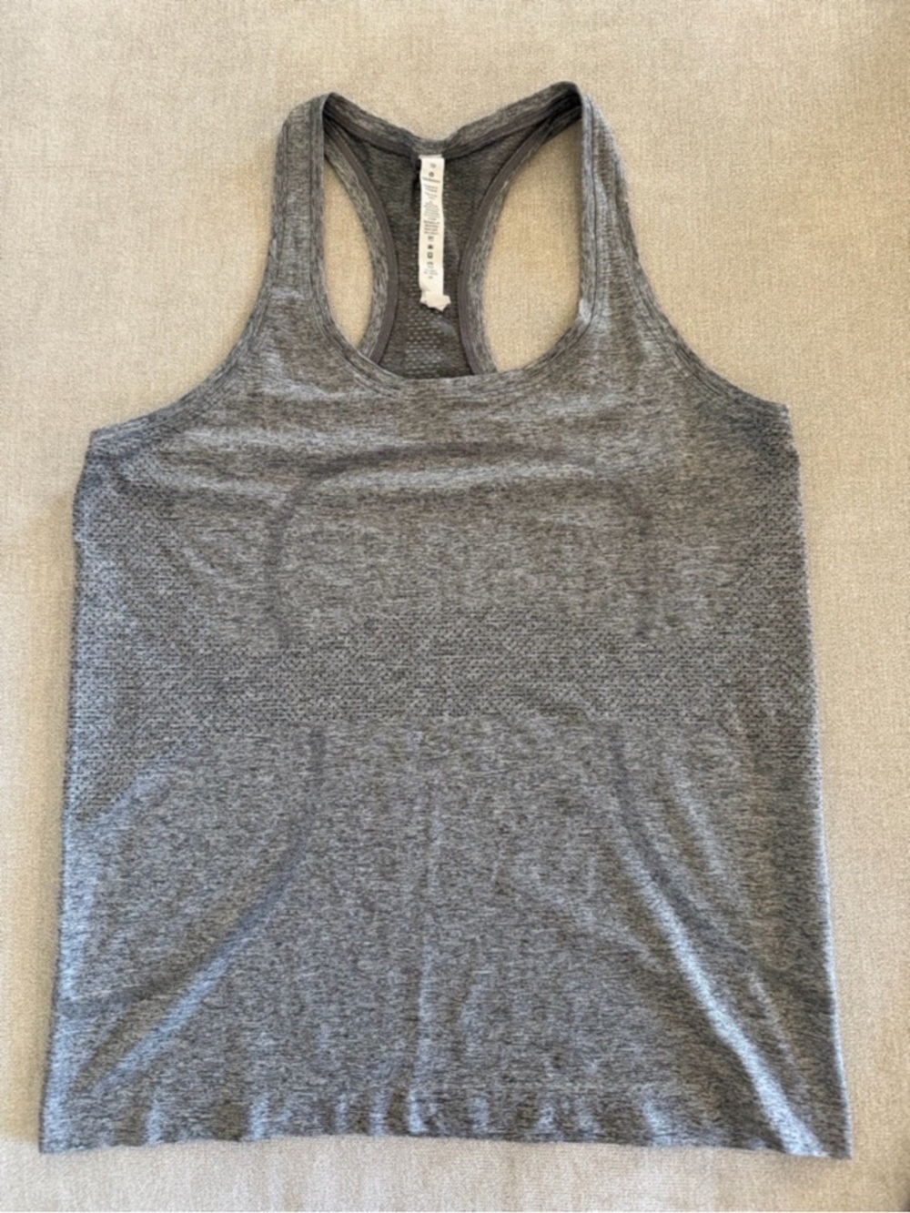lululemon athletica Heather Gray Racerback Tank